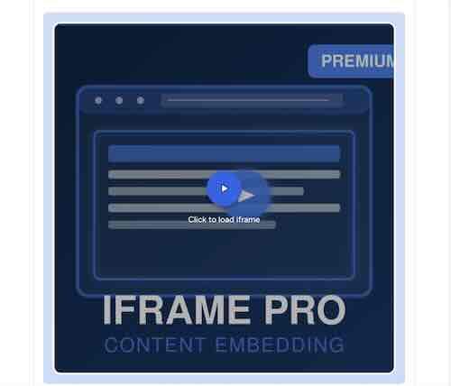 Iframe Pro EditorJS Tool - Embed Dynamic Content fo LaraCMS